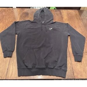 Men's Medium Black Gymshark Pullover Hoodie